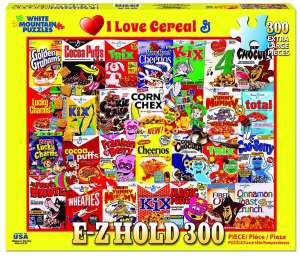 I Love Cereal (300 Pieces) White Mountain Puzzles - Made in USA