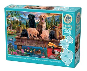 Pups and Ducks by Artist P.D. Moreno (350 Pieces) Cobble Hill Puzzles - Made in USA