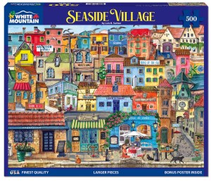 Seaside Village (500 Pieces) White Mountain Puzzles - Made in USA