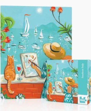 Southern Italy Mini Puzzle (100 Pieces) New York Puzzle Co. - Made in USA