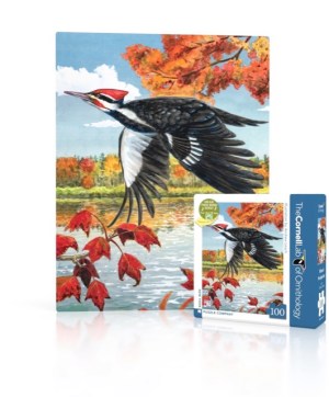 Pileated Woodpecker (100 Pieces) New York Puzzle Company - Made in USA