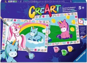 CreArt by Ravensburger ~  Paint-by-Number Happy Unicorns