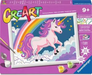 CreArt by Ravensburger ~  Paint-by-Number Pink Unicorn