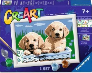 CreArt by Ravensburger ~  Paint-by-Number Cute Puppies