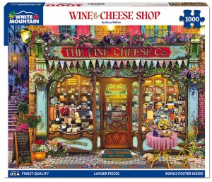 Wine & Cheese Shop (1000 Pieces) White Mountain Puzzles - Made in USA