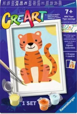 CreArt by Ravensburger ~  Paint-by-Number Wild Tiger