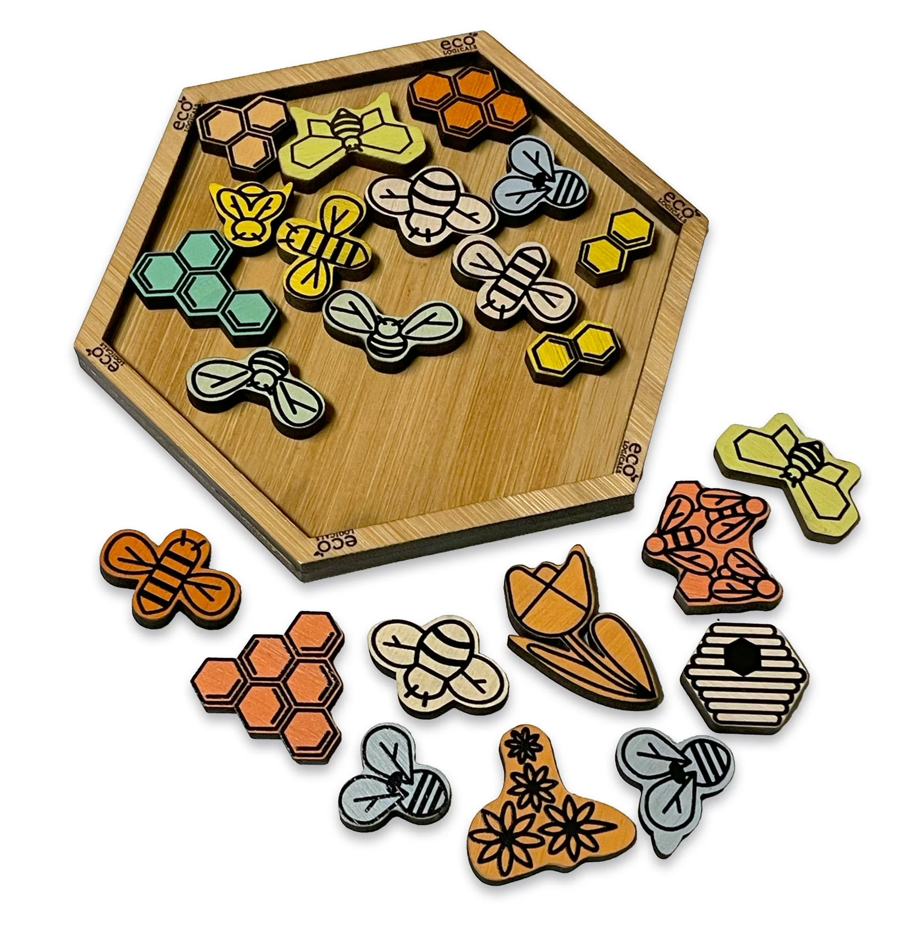 Bumble Jumble - Spatial Reasoning Honeycomb Hive Puzzle