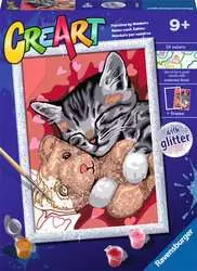 CreArt by Ravensburger ~  Paint-by-Number Peaceful Kitten