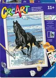 CreArt by Ravensburger ~  Paint-by-Number Beach Horse