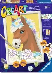 CreArt by Ravensburger ~  Paint-by-Number Horse with Flowers