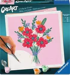 CreArt by Ravensburger ~  Paint-by-Number Poppy Bouquet