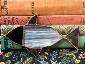 Stained Glass with Beautiful Fish