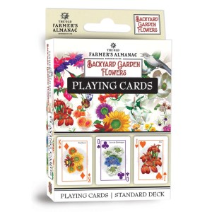 Farmer's Almanac - Backyard Garden Flowers Playing Cards