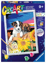 CreArt by Ravensburger ~  Paint-by-Number Sunset Paw-fection