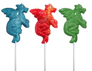 Dragon Glitter Lollipops  (Assorted Colors)