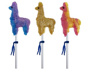 Glitter Llama Lollipops  (Assorted Colors)
