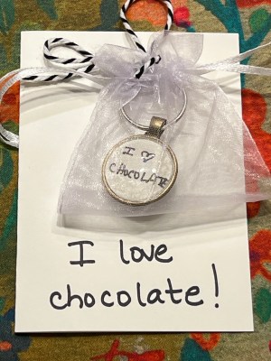 I Love Chocolate! ~ Keychain with Gift Card