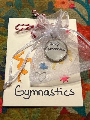 Gymnastics ~ Keychain with Gift Card