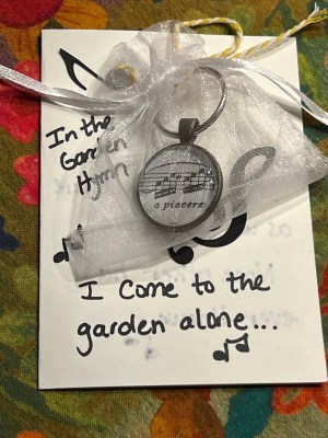 In the Garden Hymn ~ Keychain with Gift Card
