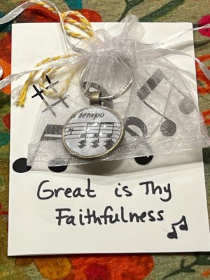 Great is Thy Faithfulness ~ Keychain with Gift Card