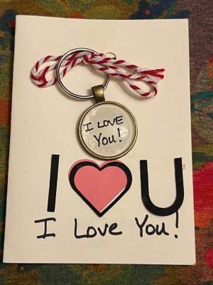 I Love You! ~ Keychain with Gift Card
