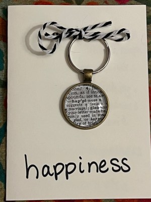 Happiness ~ Keychain with Gift Card