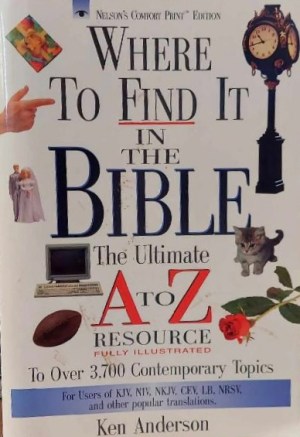 Where to Find It in the Bible Anderson, Ken and Hayes, John