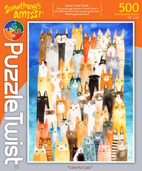 Colorful Cats by Puzzle Twist (500 Pieces)
